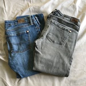 PacSun Gray Wash/Blue Jeans (Size 1 Short) Bundle